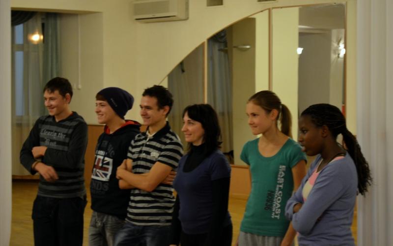 Kuva työpajasta. Monet osallistujista tulivat Moskovasta.